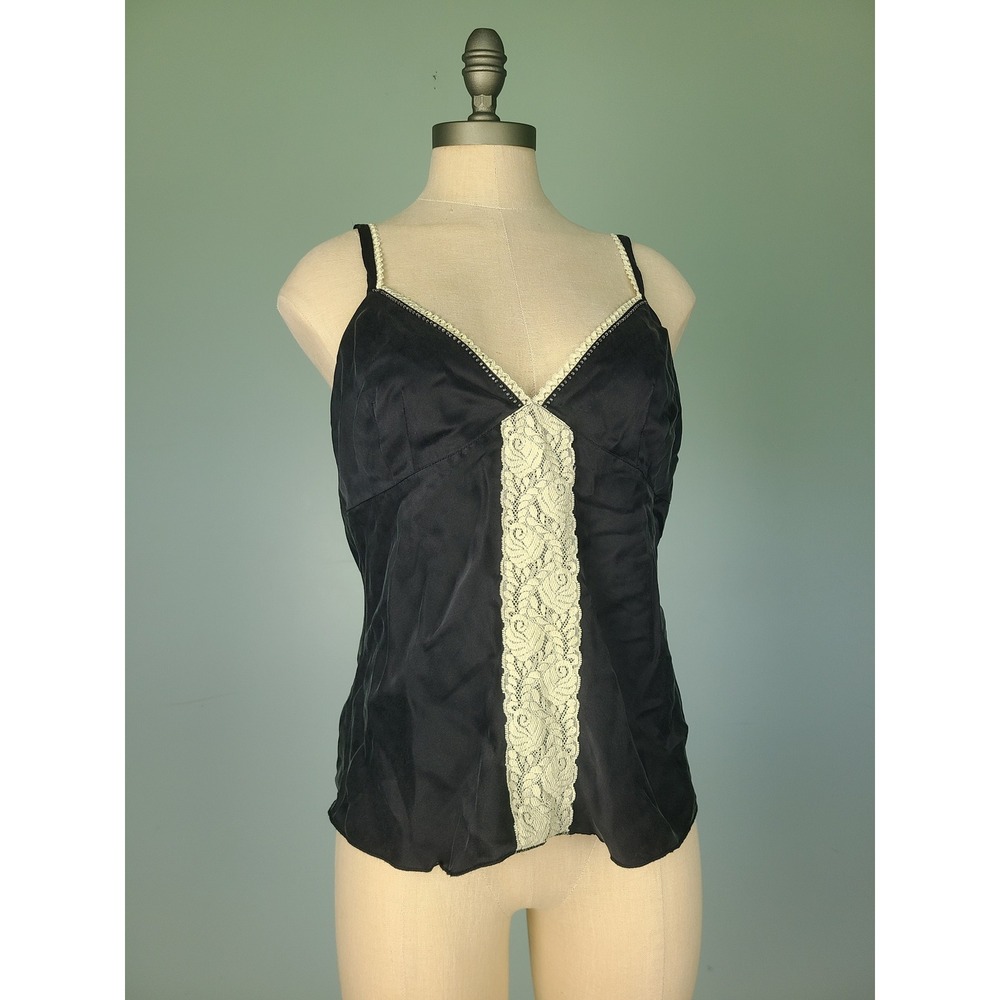 Y2K New York & Company Sz 8 Babydoll Lacy Beaded 100% Silk Whimsigoth Deadstock